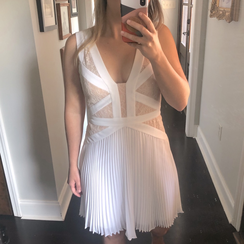 Bcbg White Kinsey Dress - Nwt - Size 6